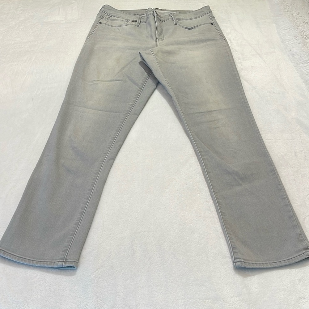 ATHLETA WOMENS LIGHT GRAY SIZE 12 T JEANS